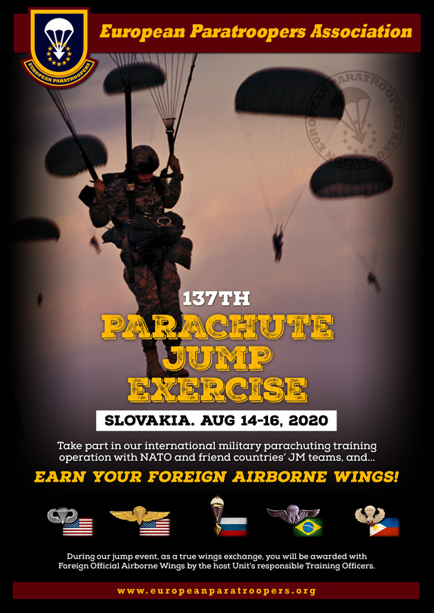 137th PARACHUTE JUMP EXERCISE