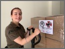 European Volunteers Corps Aid Delivering Ivanna